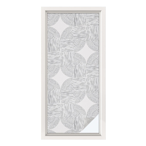 Dekoratív üvegfólia ablakra Békés szimmetria