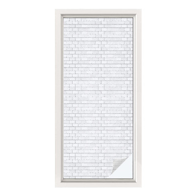 Színes mintás ablakfólia Tégla textúra