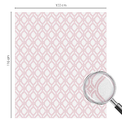 Öntapadós üvegfólia vitrázs mintával Rózsaszín vonalak