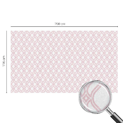 Öntapadós üvegfólia vitrázs mintával Rózsaszín vonalak