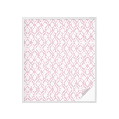 Öntapadós üvegfólia vitrázs mintával Rózsaszín vonalak