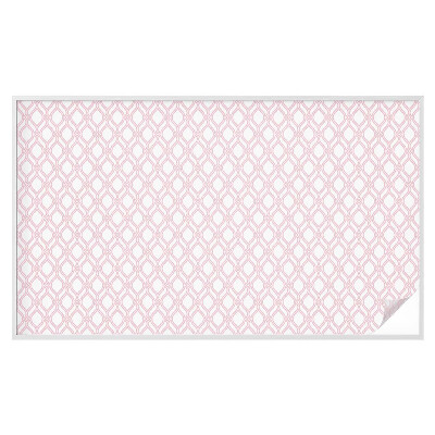 Öntapadós üvegfólia vitrázs mintával Rózsaszín vonalak