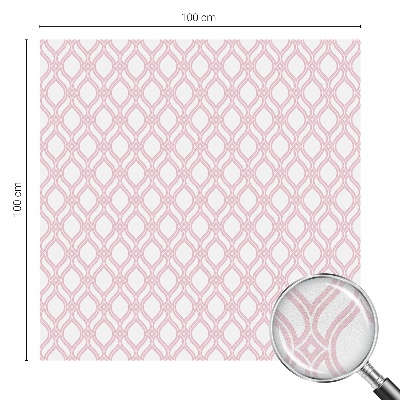 Öntapadós üvegfólia vitrázs mintával Rózsaszín vonalak