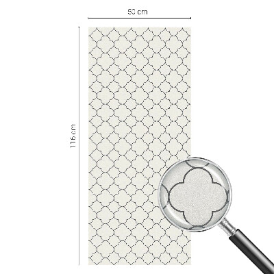 Öntapadós ablakfólia ólomüveg mintával Egyszerű elegancia