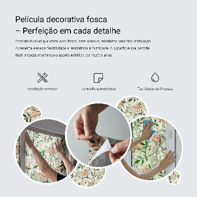 Színes mintás ablakfólia Fa textúra