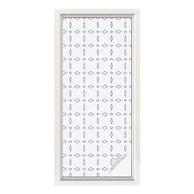 Öntapadós üvegfólia vitrázs mintával Rombusz alakzatok