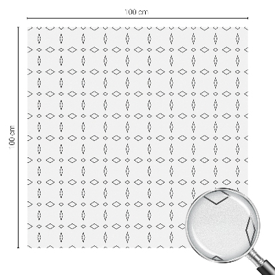 Öntapadós üvegfólia vitrázs mintával Rombusz alakzatok