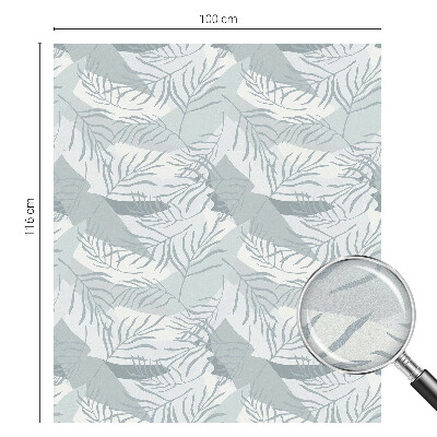 Öntapadós ablakfólia ólomüveg mintával Finom levelek