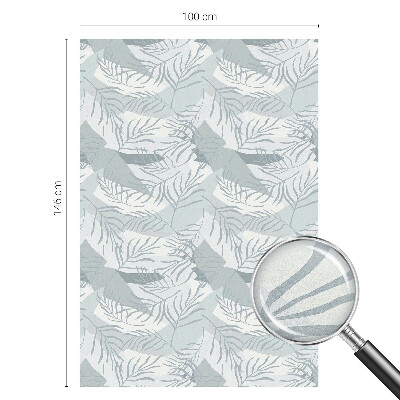 Öntapadós ablakfólia ólomüveg mintával Finom levelek