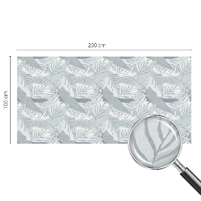 Öntapadós ablakfólia ólomüveg mintával Finom levelek