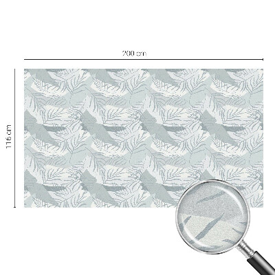 Öntapadós ablakfólia ólomüveg mintával Finom levelek