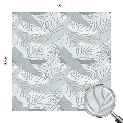 Öntapadós ablakfólia ólomüveg mintával Finom levelek