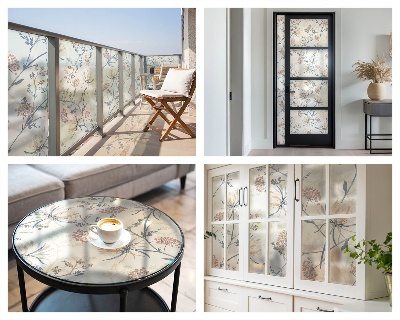 Dekoratív üvegfólia ablakra A harmónia virágai