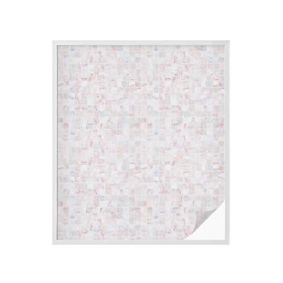 Öntapadós üvegfólia vitrázs mintával Kő mozaik