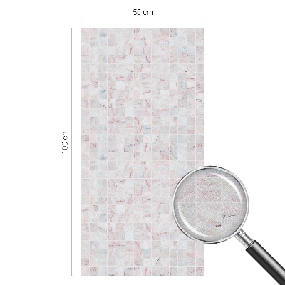 Öntapadós üvegfólia vitrázs mintával Kő mozaik