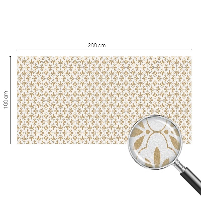 Öntapadós ablakfólia ólomüveg mintával Növényi elegancia