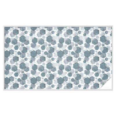 Öntapadós üvegfólia vitrázs mintával Geometriai hatszögek