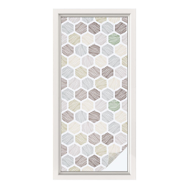 Öntapadós belátásgátló fólia Geometriai hullámok