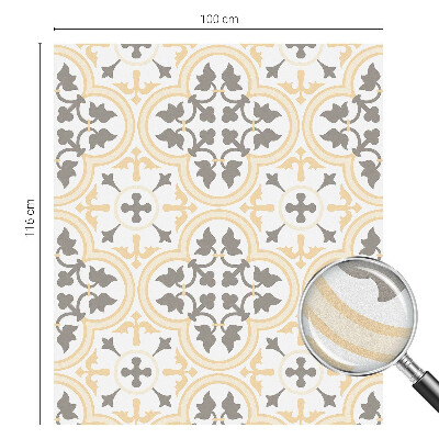 Öntapadós ablakfólia ólomüveg mintával Növényi minták