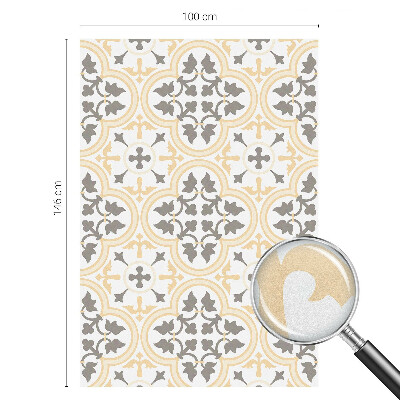 Öntapadós ablakfólia ólomüveg mintával Növényi minták