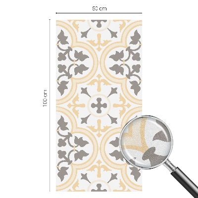 Öntapadós ablakfólia ólomüveg mintával Növényi minták