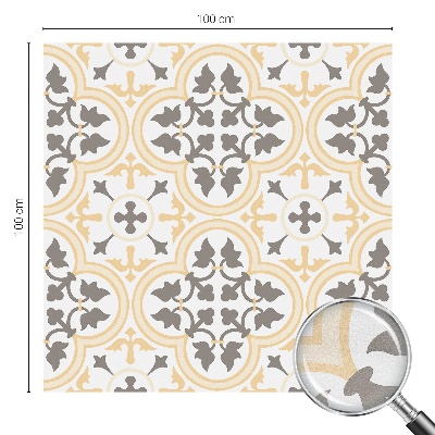 Öntapadós ablakfólia ólomüveg mintával Növényi minták