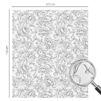 Öntapadós belátásgátló fólia Virágmotívum