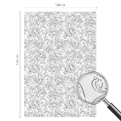 Öntapadós belátásgátló fólia Virágmotívum