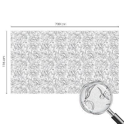 Öntapadós belátásgátló fólia Virágmotívum