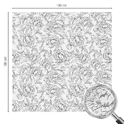 Öntapadós belátásgátló fólia Virágmotívum