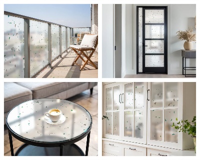 Öntapadós belátásgátló fólia Szétszórt elemek