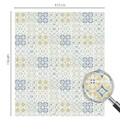 Öntapadós ablakfólia ólomüveg mintával Klasszikus csempék