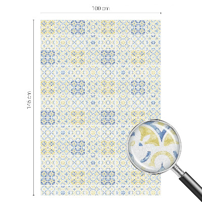 Öntapadós ablakfólia ólomüveg mintával Klasszikus csempék