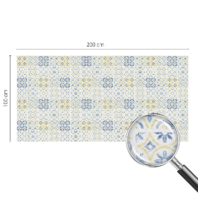 Öntapadós ablakfólia ólomüveg mintával Klasszikus csempék