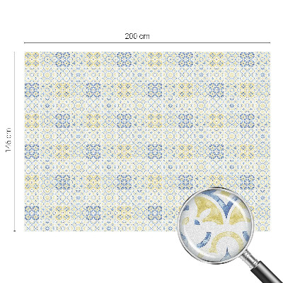 Öntapadós ablakfólia ólomüveg mintával Klasszikus csempék