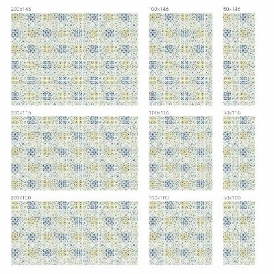 Öntapadós ablakfólia ólomüveg mintával Klasszikus csempék