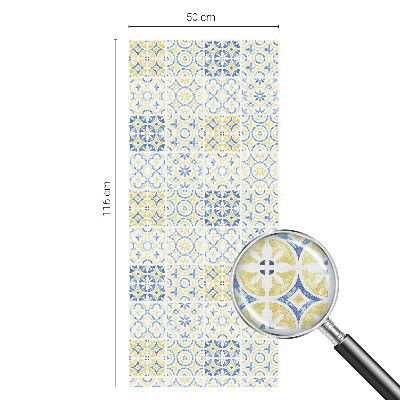 Öntapadós ablakfólia ólomüveg mintával Klasszikus csempék
