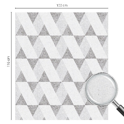 Dekoratív üvegfólia ablakra Szürke háromszögek