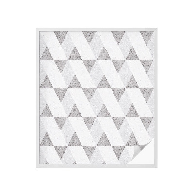 Dekoratív üvegfólia ablakra Szürke háromszögek