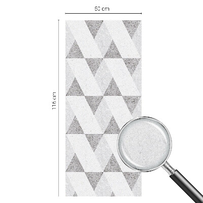 Dekoratív üvegfólia ablakra Szürke háromszögek