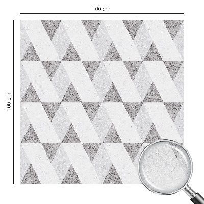 Dekoratív üvegfólia ablakra Szürke háromszögek