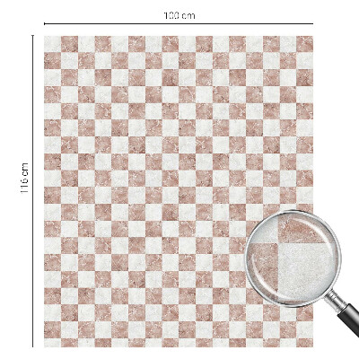 Öntapadós üvegfólia vitrázs mintával Klasszikus sakktábla