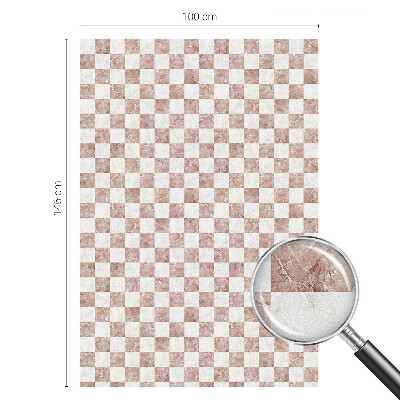 Öntapadós üvegfólia vitrázs mintával Klasszikus sakktábla