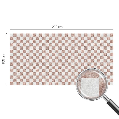 Öntapadós üvegfólia vitrázs mintával Klasszikus sakktábla