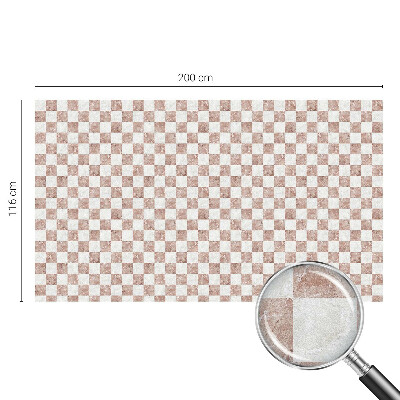 Öntapadós üvegfólia vitrázs mintával Klasszikus sakktábla