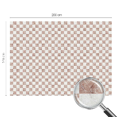 Öntapadós üvegfólia vitrázs mintával Klasszikus sakktábla