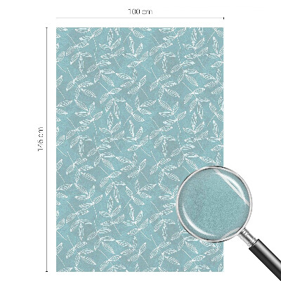 Színes mintás ablakfólia Leveles elegancia