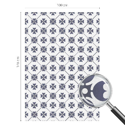 Öntapadós ablakfólia ólomüveg mintával Növényi motívum