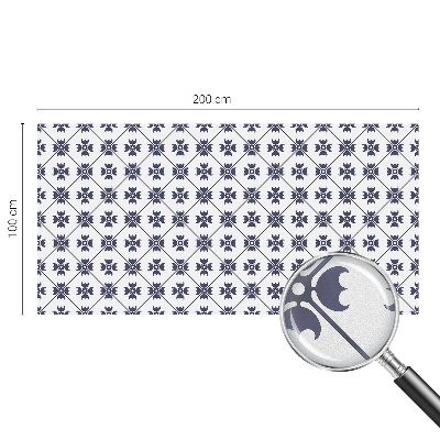 Öntapadós ablakfólia ólomüveg mintával Növényi motívum