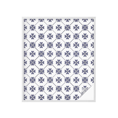 Öntapadós ablakfólia ólomüveg mintával Növényi motívum